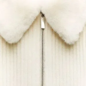Faux Fur Jacket Fluffy Collar Cardigan Zara Zara Jackets Coats